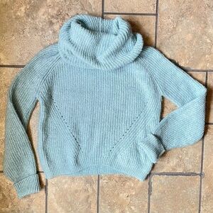 Pink Republic Women’s Sweater Size Medium, Fluffy Large Warm Cowl Neck